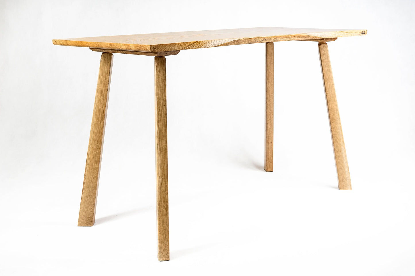 Live-edge, natural oak desk / table by M-ski