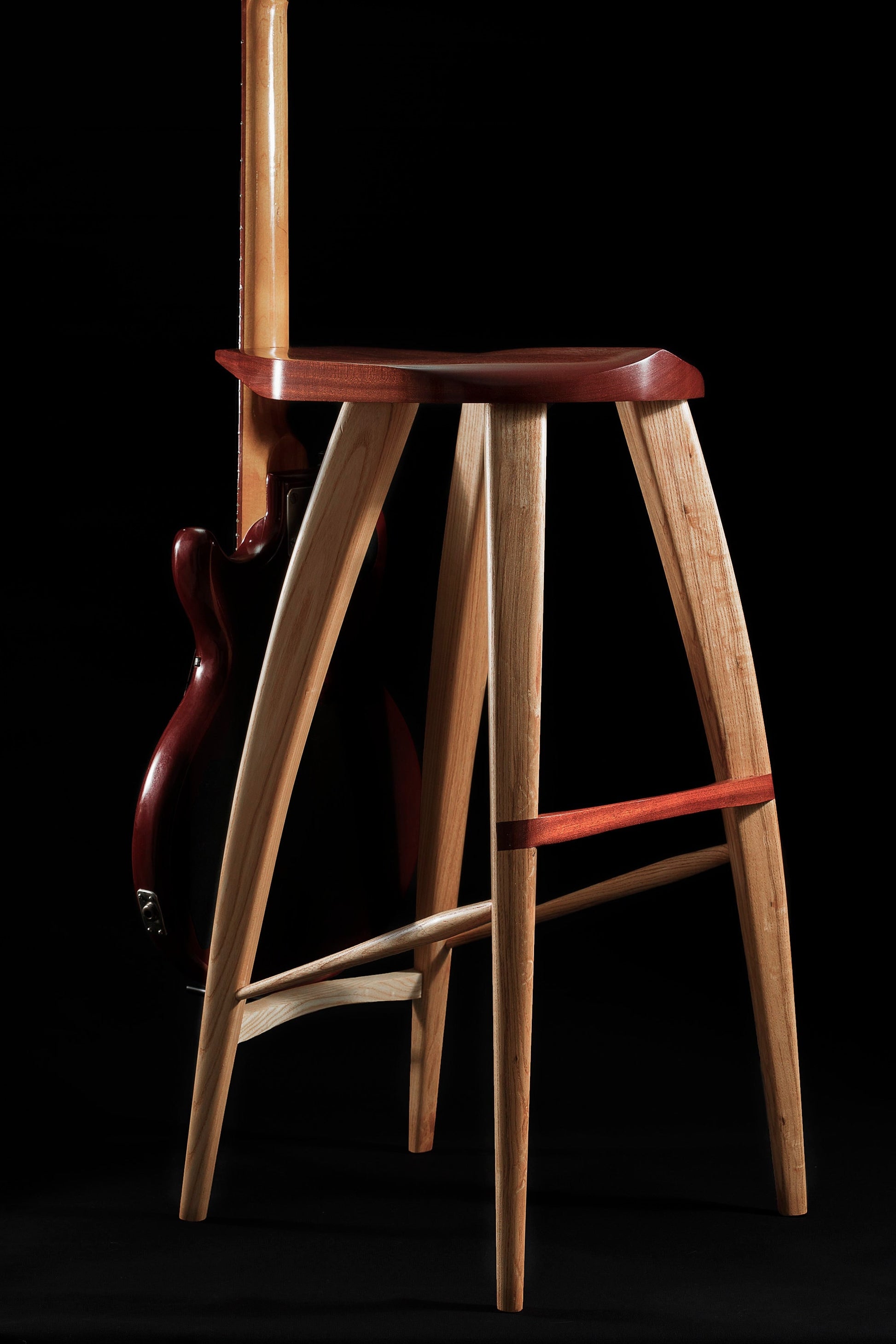 Guitar Holder And Stool Guitar Stool With Backrest Built In Foot