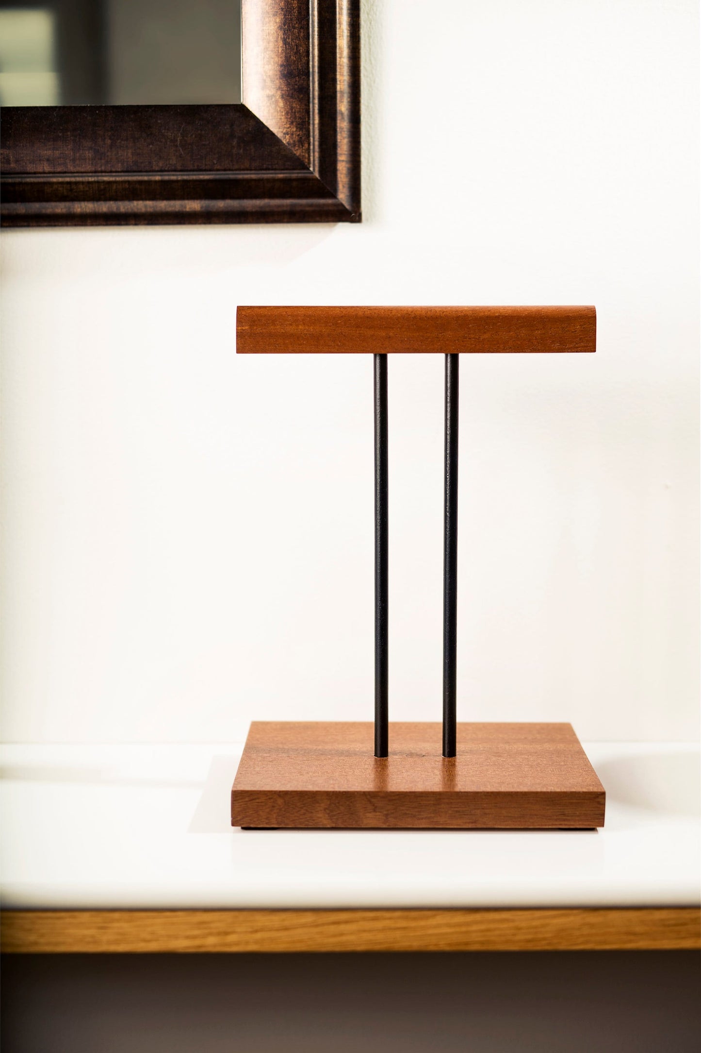 Mahogany Double Headphone Stand by M-ski Studio