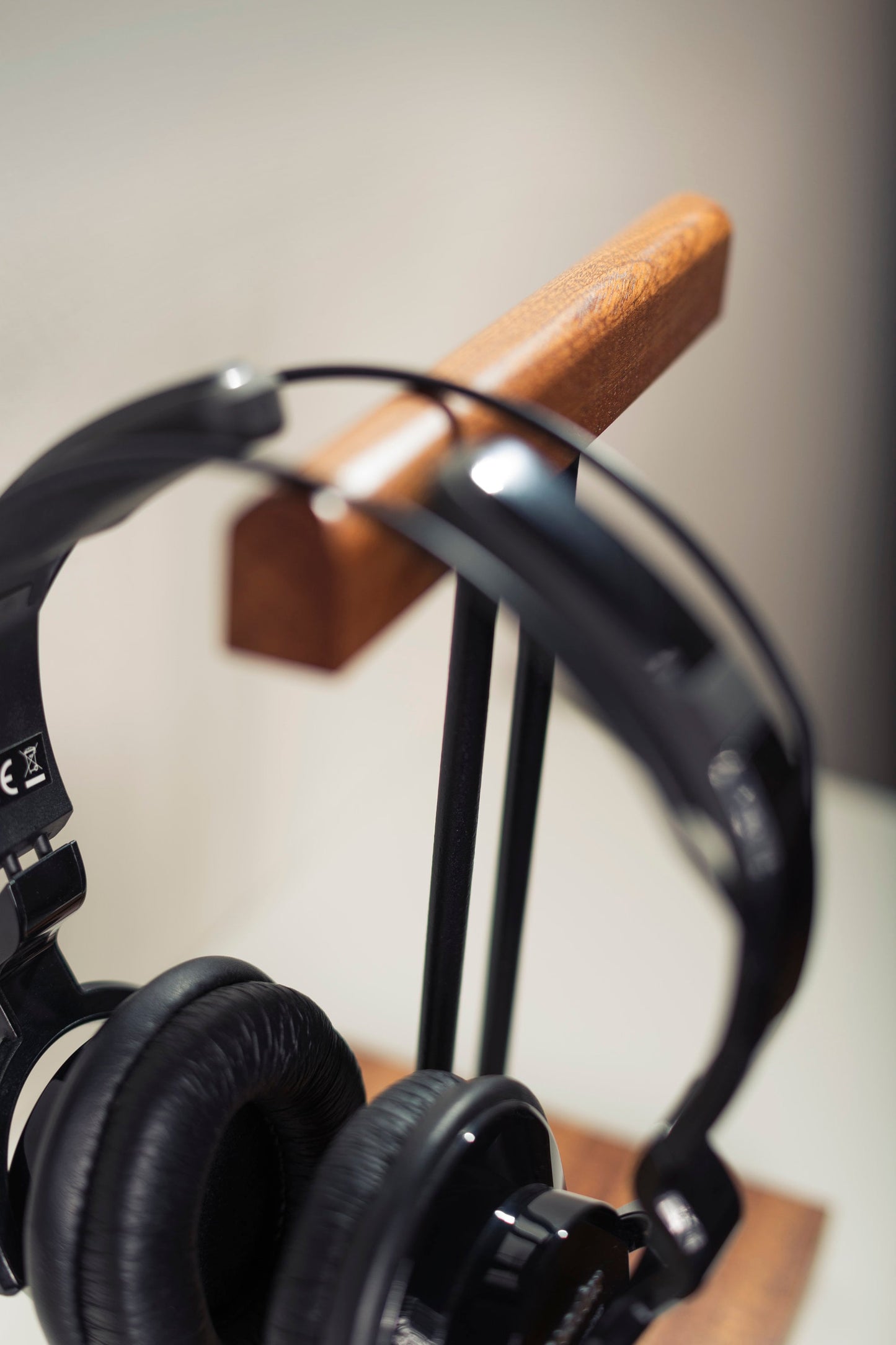 Mahogany Double Headphone Stand by M-ski Studio