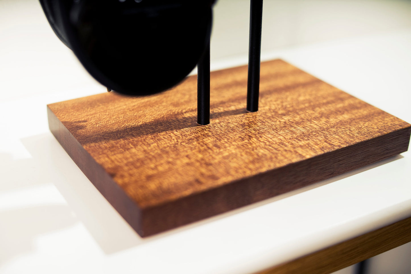 Mahogany Double Headphone Stand by M-ski Studio